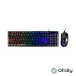 Kit Gamer Perfect Choice Teclado Transparente + Mouse Helumo Alámbrico Ergonómico y Resistente