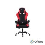 Silla Gamer Xzeal XZ20 Tela Foam Reclinable 140° Base Metal Piston Clase 3 115Kgs Brazos Fijos Negro-Rojo