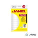 Etiqueta Janel Clásica Blanca 8X20 mm. con 2,520 Pzs. No. 04