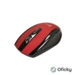 Mouse inalambrico Klip Xtreme ergonomico Klever KMW-340RD 6 botones Conexion USB 2.4 GHz 1000/1200/1600 DPI Color Rojo