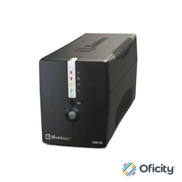 Regulador Koblenz 10017 NoBreak USB/R 1000VA/500 Respaldo 60 Minutos 8 Contactos Garantía 3 Años
