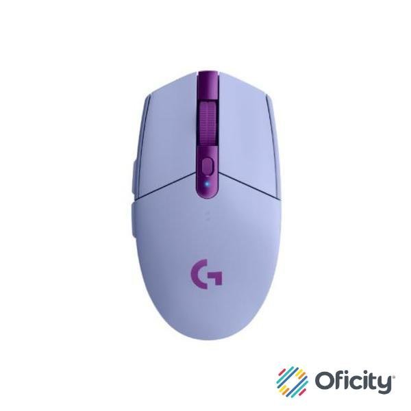 Mouse Logitech G305 LIGHTSPEED Gaming Inalámbrico Sensor Hero 6 Botones Color Lila