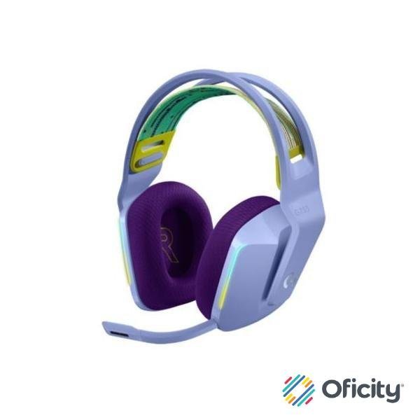 Audífonos Logitech G733 LIGHTSPEED Gaming Inalámbricos RGB Color Lila
