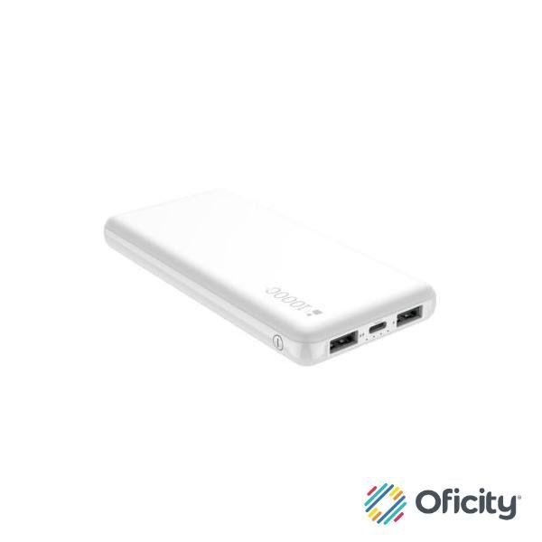 Power Bank Nextep Ultra Ligera 10000 mAh 3 Puertos Color Blanco
