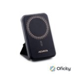 Power Bank Adata R100 de Carga Rapida y Magnetica Inalambrico 10000 MAH color Negro