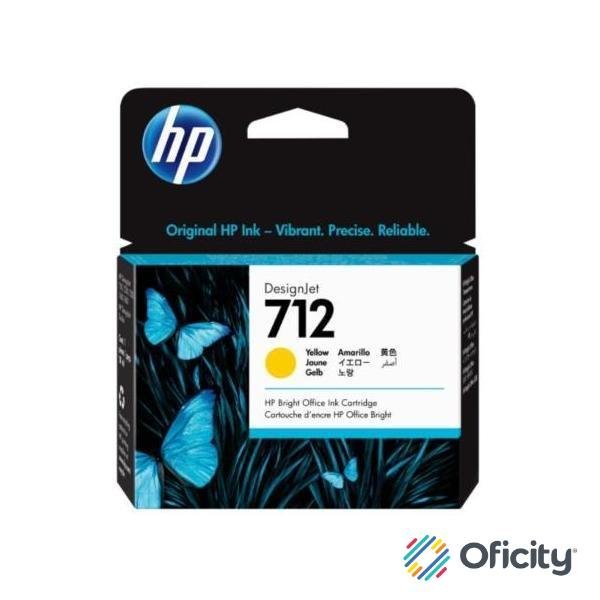 Tinta HP LF DesignJet 712 29ml Color Amarillo