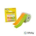Despachador Janel Señales Memo Tip c/2 Rollos de 2.5 cm x 10 mts. Verde y Naranja