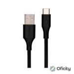 CABLE VORAGO CAB-C01B USB-TIPO C 1 METRO CARGA RAPIDA NEGRO