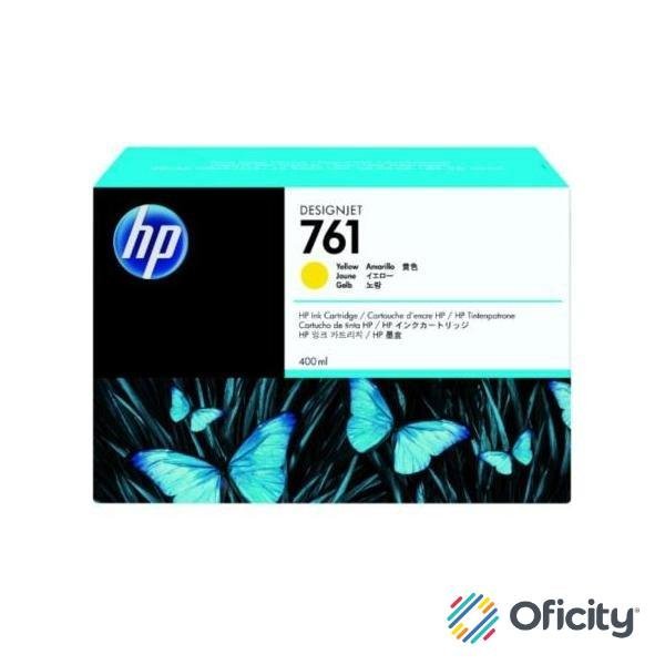 Tinta HP LF 761 Amarillo T7100 DesignJet 400ML