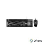 Kit Teclado y Mouse Stylos Tech Alámbrico Conexión USB Color Negro