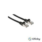 Cable Intellinet Red Cat6a S/FTP RJ45 50 Micras 30cm Color Negro