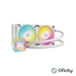 Enfriamiento Líquido Corsair para CPU iCUE H100i Elite Capellix XT 240mm RGB Compatible S 1200 1700 AM4 AM5 Color Blanco