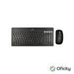 Kit Perfect Choice Teclado+Ratón 2.4Ghz+Bluetooth Recargable USB-C/USB-A Zebrary Negro