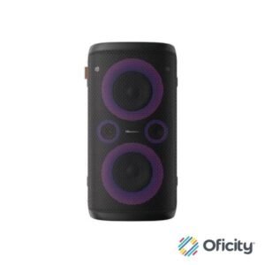 Bocina Hisense Party Rocker One 300W 2 Vias Exterior/Interior con Subwoofer IPX4 Pantalla LED BT/FM/AUX/DC in/USB
