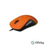 Mouse Gamer XZ-401 RGB 7200 Dpi 6 botones Conexion USB 1.5m Gris-Naranja