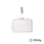 Portagafete Sablon 6X9 cm con Broche Caiman 1041