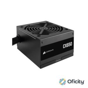 Fuente de Poder Corsair CX650 650W ATX 12V 80 Plus Bronze 24 pin Fan 120mm Color Negro
