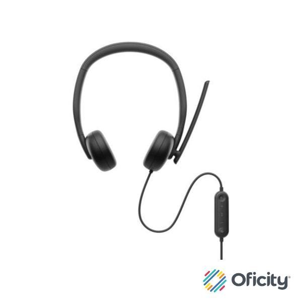 Audífonos Dell Pro Estéreo Diadema Alámbricos 2.0m Biauricular USB Windows MacOs Negro