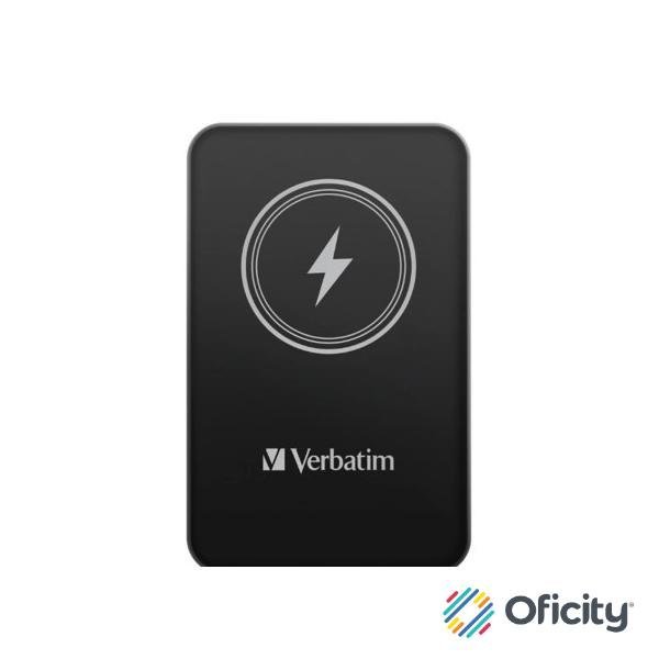 Cargador verbatim Charge and Go Essential Magnética Power Bank Carga Inalámbrica de 5000 mAh Color Negro