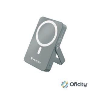 Cargador Verbatim Charge and Go Power Bank Carga Inalámbrica 10000mAh Magnetica Color Gris