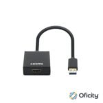 Adaptador Manhattan USB 3.2 Gen 1 Tipo-A Macho a HDMI Hembra 1080p Color Negro