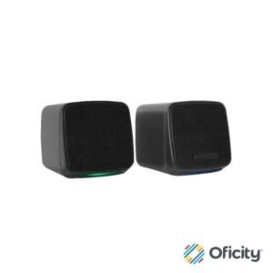 Bocinas Acteck para Elant Cube AS430 / 3.5 mm+USB / 6 W / Sonido Estereo 2.0 / RGB / Advanced Negro