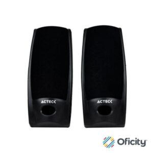 Bocinas Acteck Aubo-014 AX-2500 Estéreo Canales 2.0 Compactas 3.5mm Color Negro