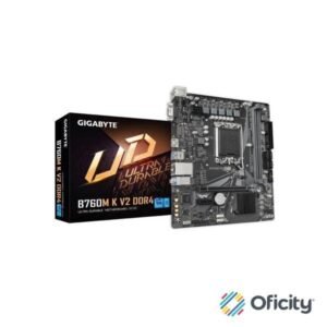 Tarjeta Madre Gigabyte B760M K V2 2xDDR4 64GB 3200Mhz HDMI VGA M.2 PCIe 4.0 S 1700 12th 13th 14th Gen mATX