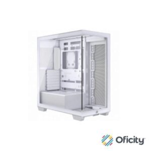 Gabinete Corsair 3500X Semi Tower EATX ATX mATX ITX Cristal Templado Sin Fuente Sin Fan Cables Ocultos Color Blanco
