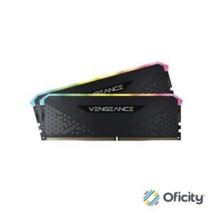 Memoria DIMM DDR4 Corsair (CMG16GX4M2E3200C16) Vengeance RGB RS 16GB (2x8GB) 3200MHz CL16 Negro