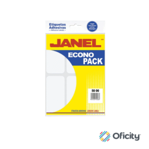 Etiqueta Janel Econopack Blanca 50X100 mm. con 72 Pzs. No. 25