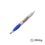 Marcador Permanente Tatoo Duo Punto Fino y Ultrafino Azul