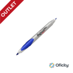 Marcador Permanente Tatoo Duo Punto Fino y Ultrafino Azul