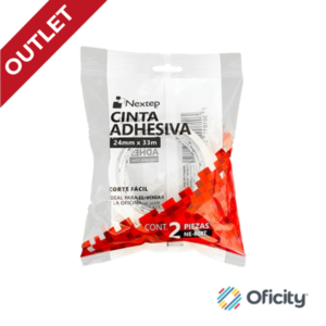 Cinta Adhesiva Nextep Corte Facil 24X32 Bolsa C/2