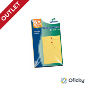 Folder Mapasa Oficio Canario con 25 Piezas