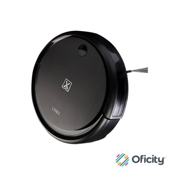 Robot Limpiador Lanix LXCRG 350x80mm Giroscopio 90-100min Limpieza WiFi 2.4GHz Sensores Obstáculos y Caída