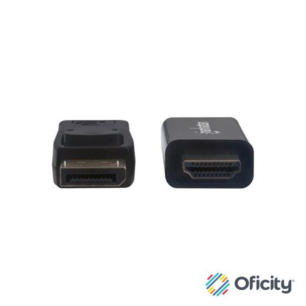 Cable Manhattan DisplayPort/HDMI M-M 1080p1.8m Color Negro