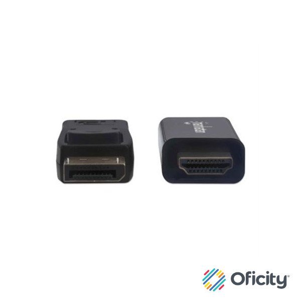 Cable Manhattan DisplayPort/HDMI M-M 1080p3m Color Negro