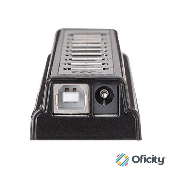 Hub Manhattan USB 2.0 Alta Velocidad 10 Puertos C/Fuente