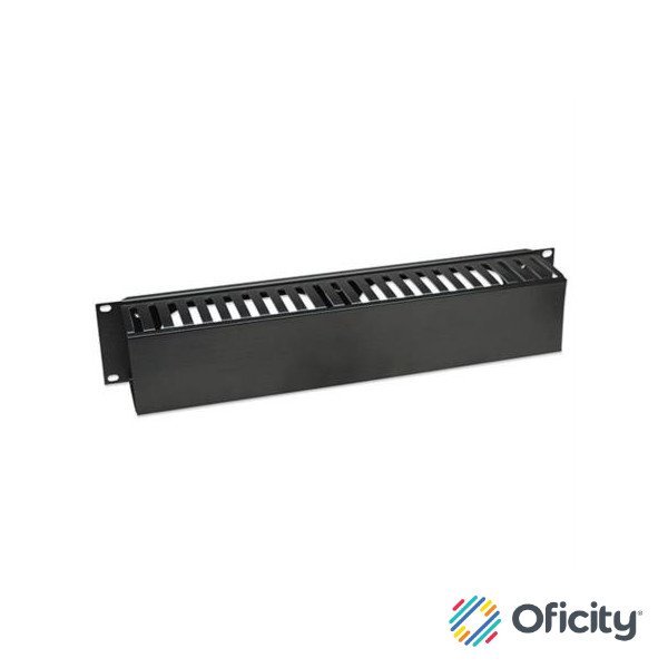 Organizador Intellinet Cables 19" 2U Horizontal Plástico Color Negro