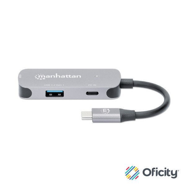 Docking Manhattan USB-C 3 Ptos HDMI 4K@60Hz USB-C