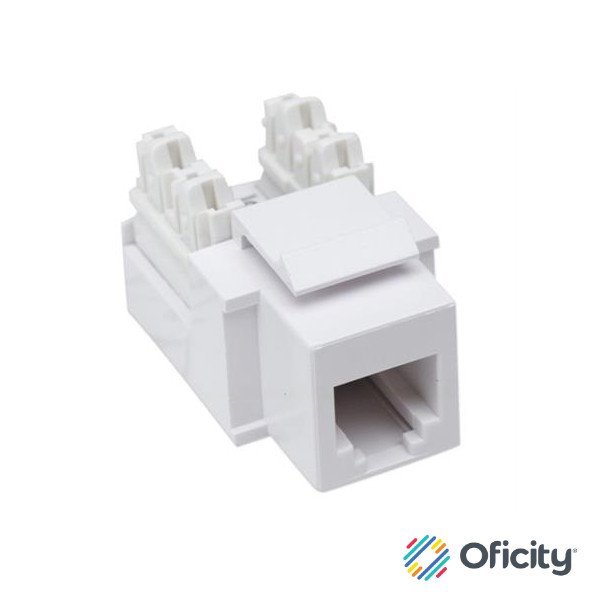 Jack Intellinet RJ11/RJ12 de Impacto Color Blanco