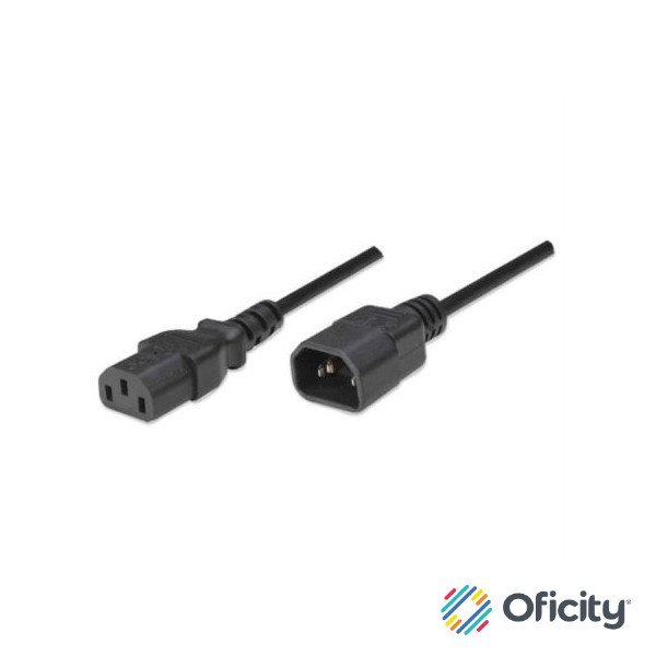 Cable Manhattan Alimentación Monitor a CPU 1.8m Color Negro