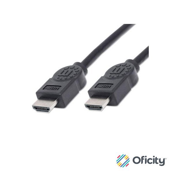 Cable Manhattan HDMI 1.3 M-MAlta Velocidad Blindado 1.8m Color Negro