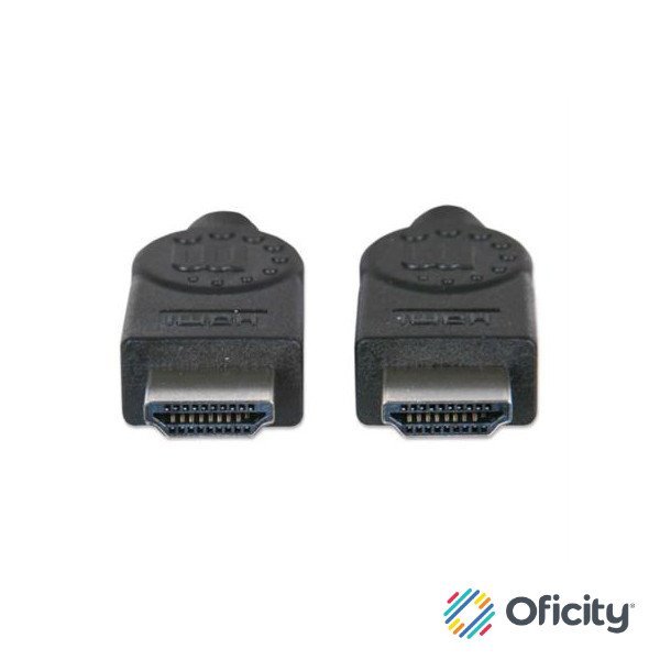 Cable Manhattan HDMI 1.3 M-MAlta Velocidad Blindado 3m Color Negro