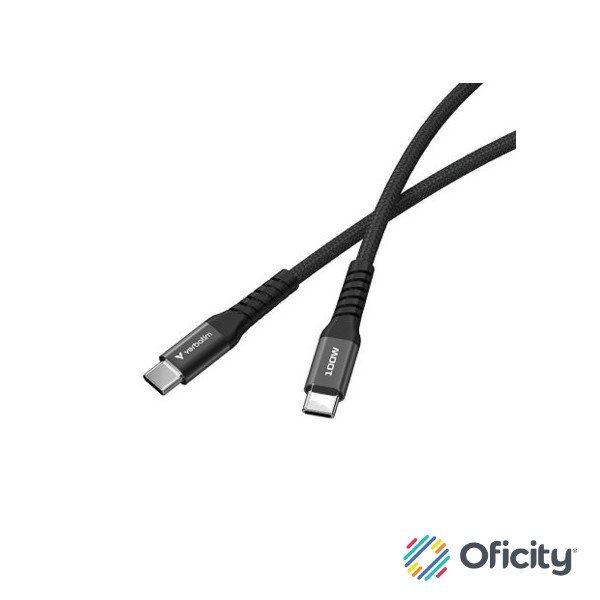 Cable Magnético Verbatim Compacto 100W 12cm Color Negro