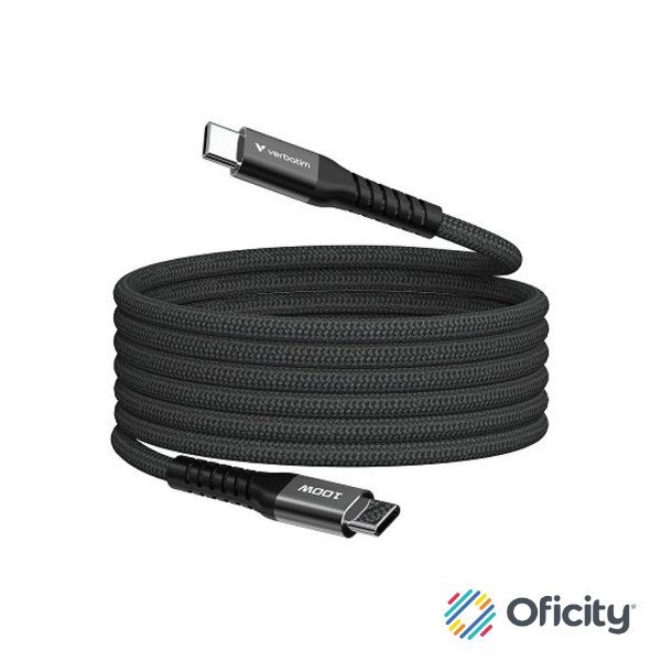 Cable Magnético Verbatim Compacto 100W 12cm Color Negro