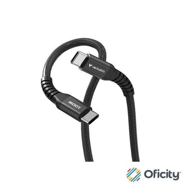 Cable Magnético Verbatim Compacto 100W 12cm Color Negro