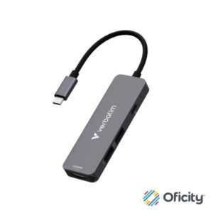 Hub Verbatim Multipuertos USB-C - 4 puertos 100W