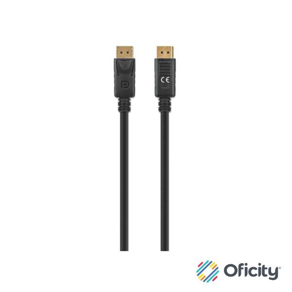 Cable Manhattan DisplayPort M-M 8K a 60Hz 2m Color Negro